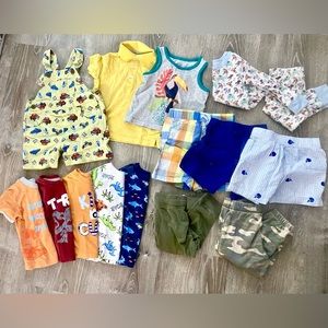 5/$25 heart ❤️ 12-24 months bundle: 15 diverse toddler boy pieces